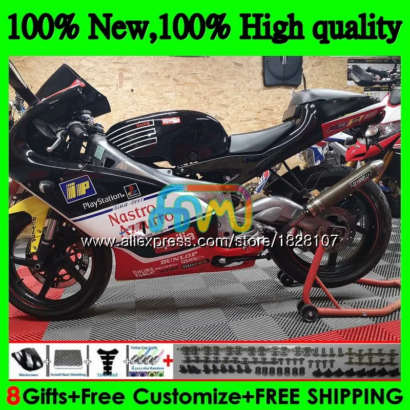 

RS125R для Aprilia RS 125 R RR RS125 99 00 01 02 03 04 05 64BS.59 RS4 RS-125 черный белый 1999 2000 2001 2002 2003 2005 обтекатель