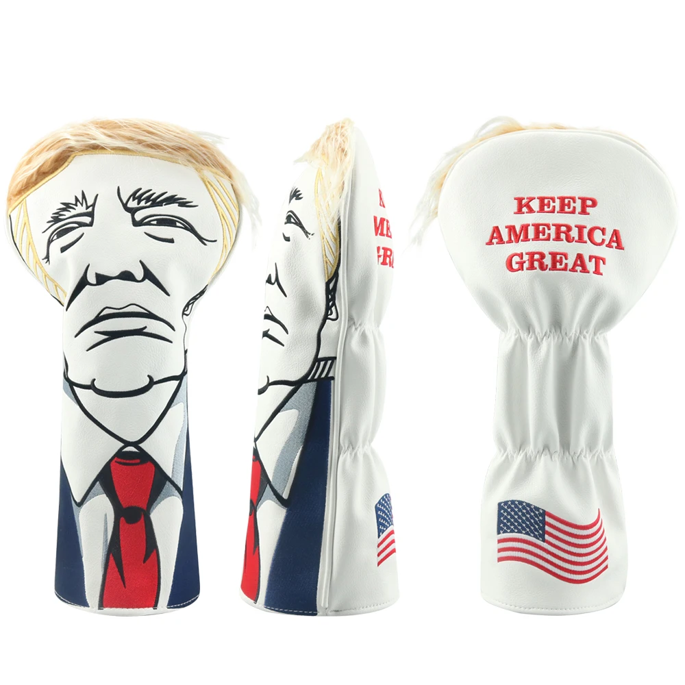 Чехол для клюшки гольфа с изображением Дональда Трампа 460CC деревянная Защитная