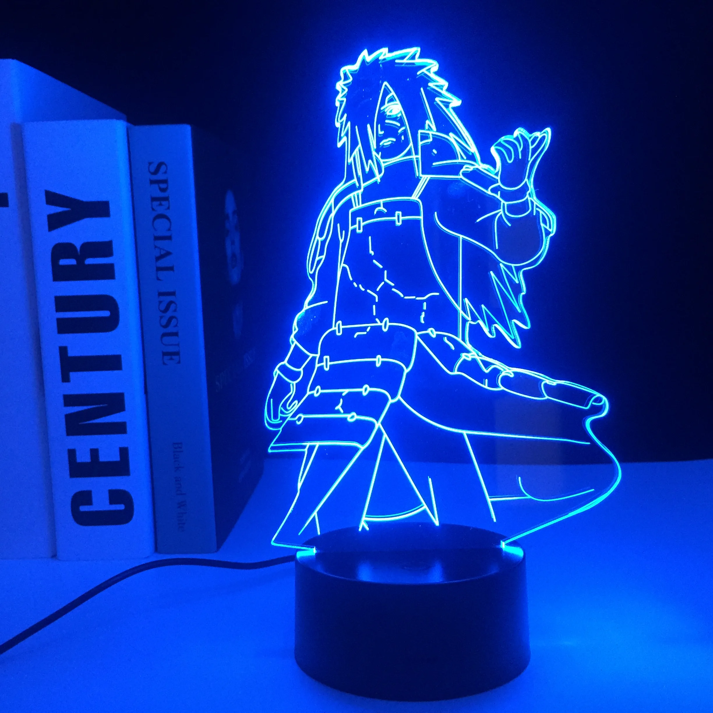 nursery night light Anime Figure Madara 3D LED 7 Colors Changing Table Lamp Cartoon Night Lights for Children Room Decor Birthday Gift Night Light night lamp for bedroom