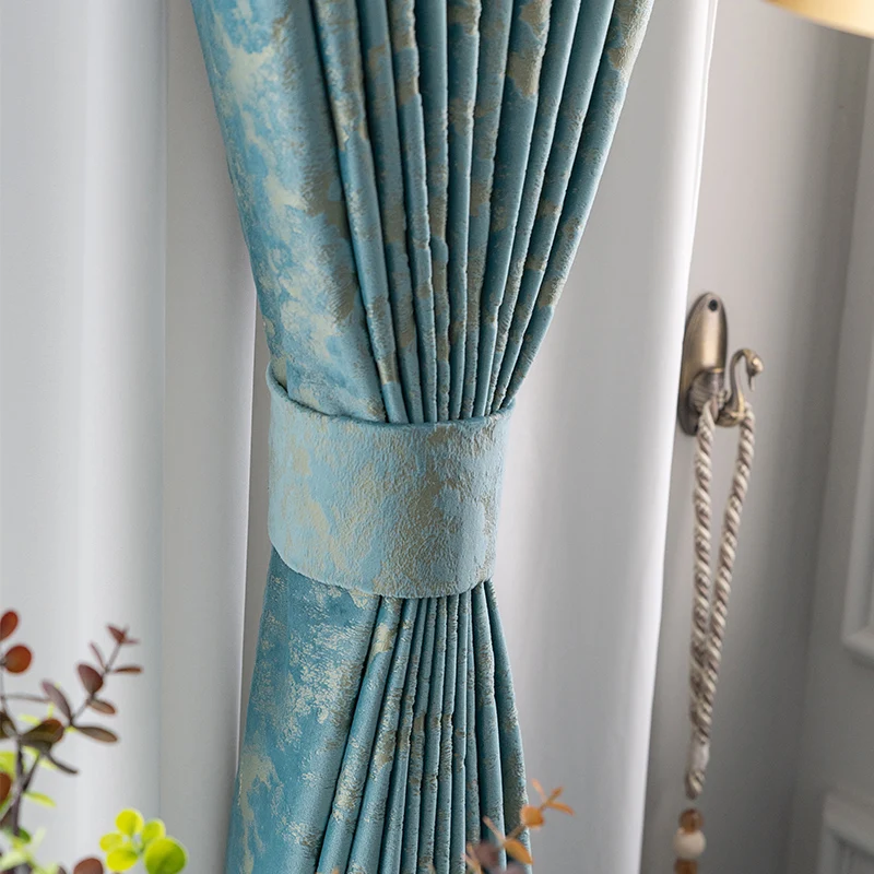 

Blackout Heat Insulation Sunscreen Curtains Nordic Simple Curtains