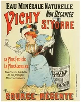 vichy french advert vintage advertising enamel metal tin sign wall plaque 20x30cm tin sign