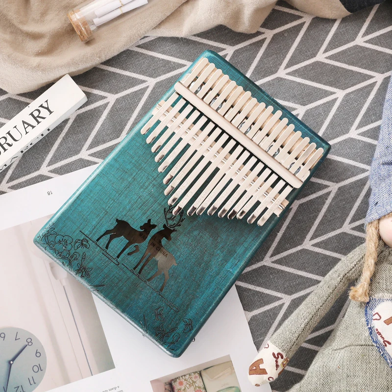 17 ключ калимба африканская твердая сосна красное дерево палец фортепиано Sanza Mbira