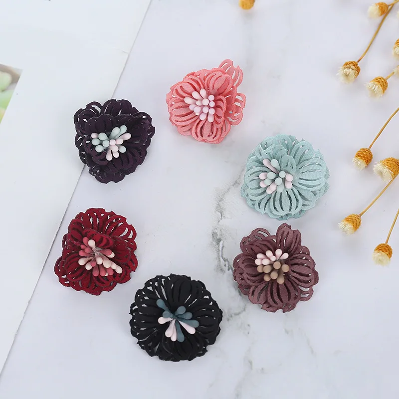 Заколки для волос с полыми цветами 10 шт. аксессуары сделай сам маленькими модный