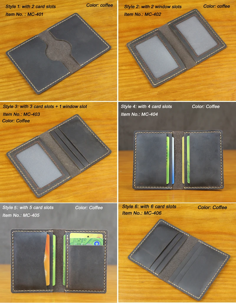 Кошелек для визиток из натуральной кожи ручной работы | Багаж и сумки