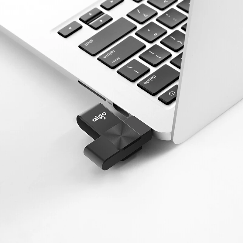 

Aigo 8G 360rotatable pen drive high speed usb light and handy pendrive antiskid design cle usb ABS plastic usb flash drive