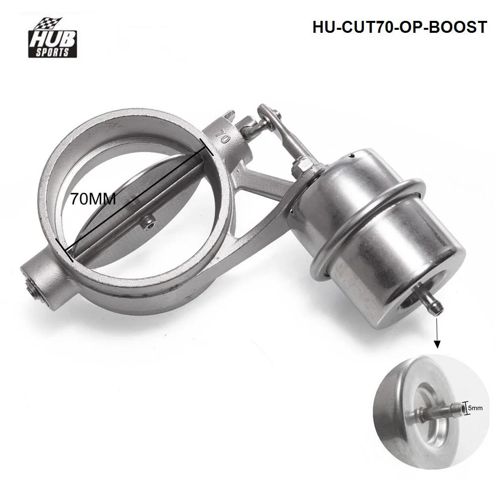 Выпускной клапан управления W/ Boost привод вырез 70 мм трубы Opend W/беспроводной пульт