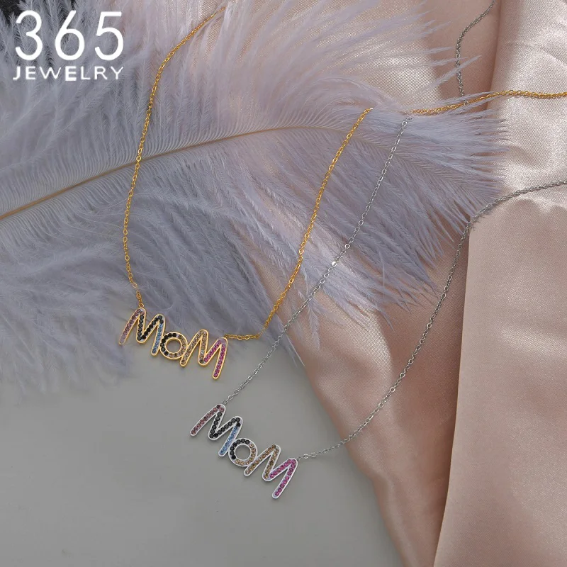 Ожерелье-чокер женское с надписью MOM | Украшения и аксессуары
