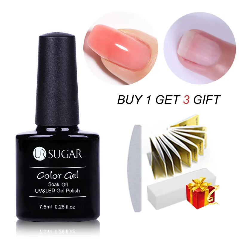 D Ur Sugar 4 шт. прозрачный акриловый полигелевый лак для ногтей Быстрый УФ-Набор для создания ламп для дизайна ногтей полилаковый Маникюрный Инструмент - Цвет: D