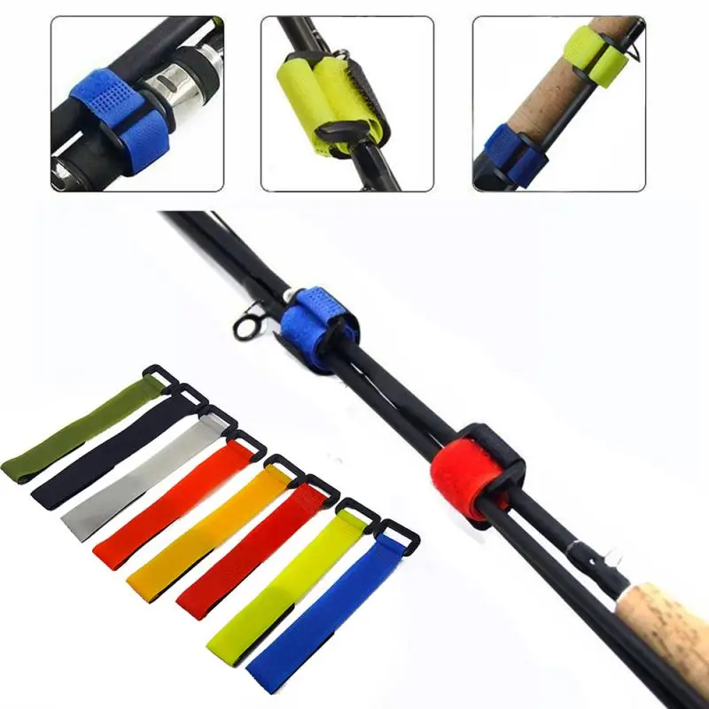 

Fishing Tied Strap Nylon Button Strap Band Fastener Ties Outdoor Fishing Outdoor Fishing Gear Accessories Random Color 1/5/10PCS