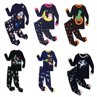 kids boys pajamas set children halloween carnival christmas elf xmas sleepwear toddler dinosaur homewear child girls pjs 2 10 y