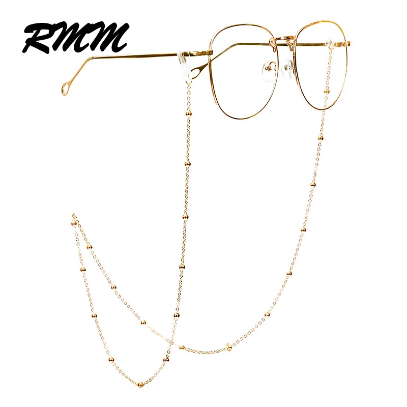 RMM брендовые модные шикарные Золотые Серебряные очки солнечные с цепочкой для