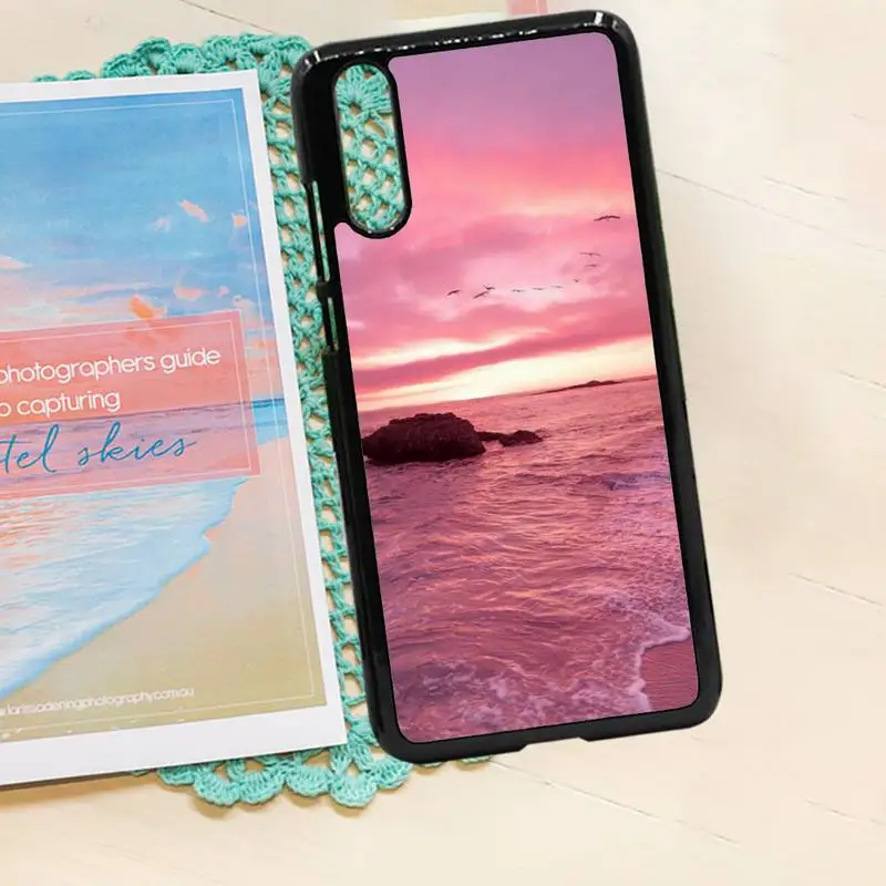 

Pink love clouds starry sky Phone Case PC for iPhone 11 12 pro XS MAX 8 7 6 6S Plus X 5S SE 2020 XR