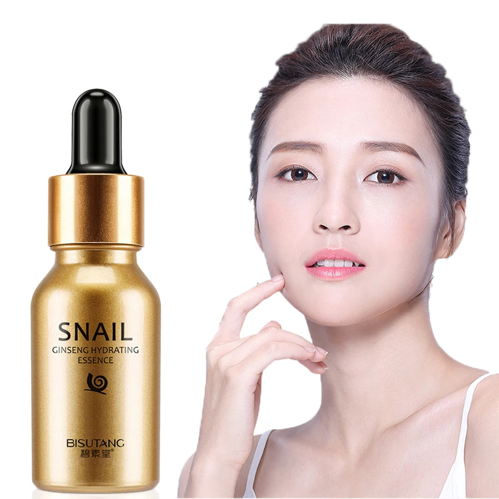 Red Ginseng Snail Hyaluronic Acid Facial Moisturizer Essential Oil Golden Body Anti-Aging Brighten Skin Colour Tighten Pores |