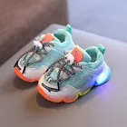 Кроссовки Детские светящиеся со светодиодной подсветкой, Спортивная светильник для начинающих ходить мальчиков и девочек