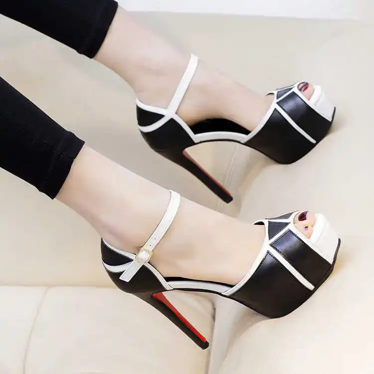 

Casual Brand Wedding High-Heeled Outdoor High Heels Mules Women shoes Female Peep Toe Sandals