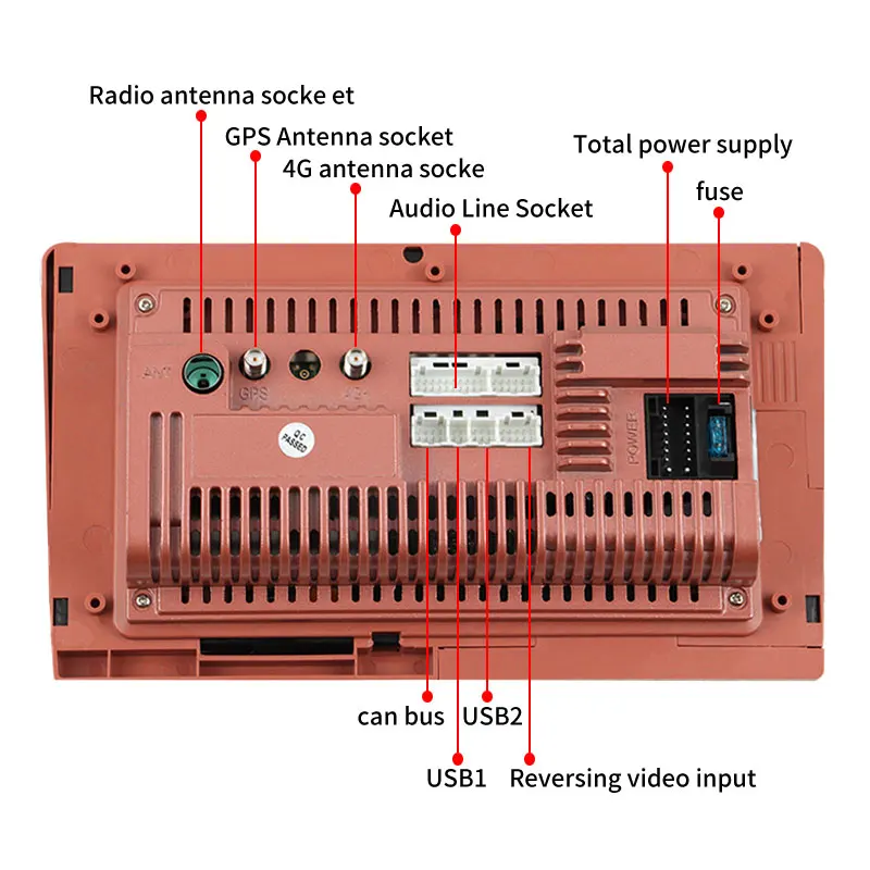 Автомобильный мультимедийный видеоплеер экран 9 66 дюйма Android 8 1 4 Гб + 64 ГБ Wi Fi