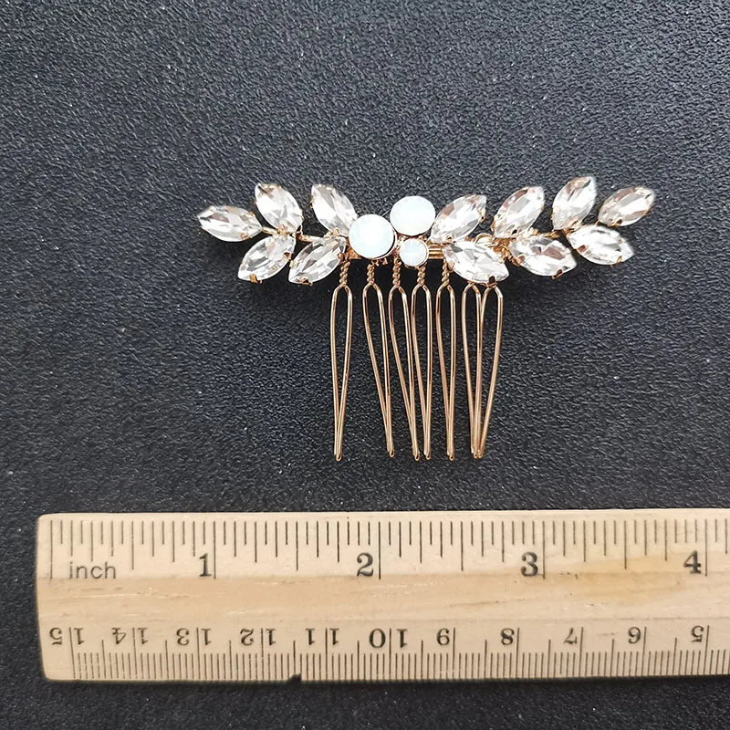 Женский свадебный гребень для волос SLBRIDAL украшение из сплава в стиле арт-деко