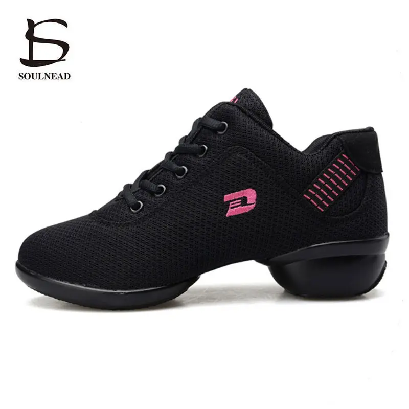 Mesh dance Shoes Woman Modern Jazz Dance Shoes Girl's Sports Soft Outsole Feature Female Hip Hop Waltz Female Fitness Sneakers