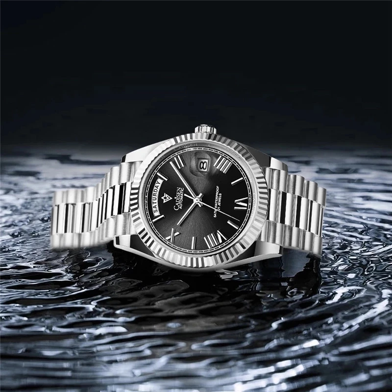 

NEW CADISEN Mechanical Watch Men Top Brand Luxury MIYOTA 8285 Automatic Watch Business Waterproof Mens Watches relogio masculino