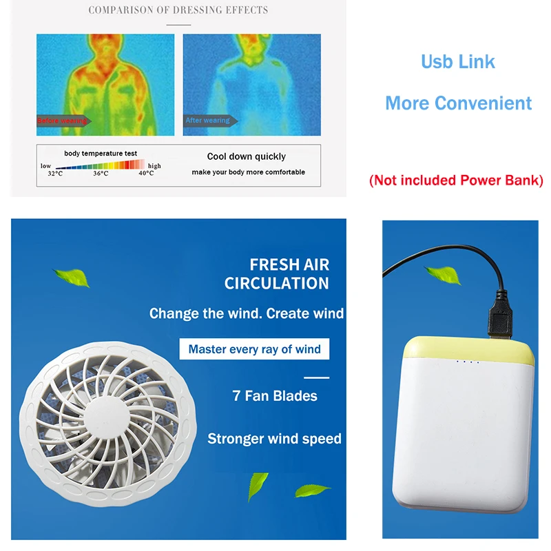 Лето Экспресс охлаждения с двумя вентилятор Пеший Туризм жилет для рыбалки езды