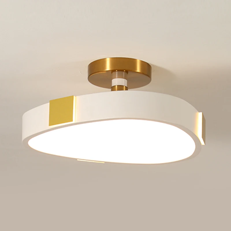 

Bedroom lamp Nordic creative LED ceiling lamp simple modern round balcony aisle study room restaurant lighting