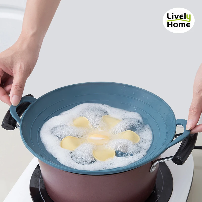 Силиконовая крышка пробка от протекания защита перелива для кастрюли