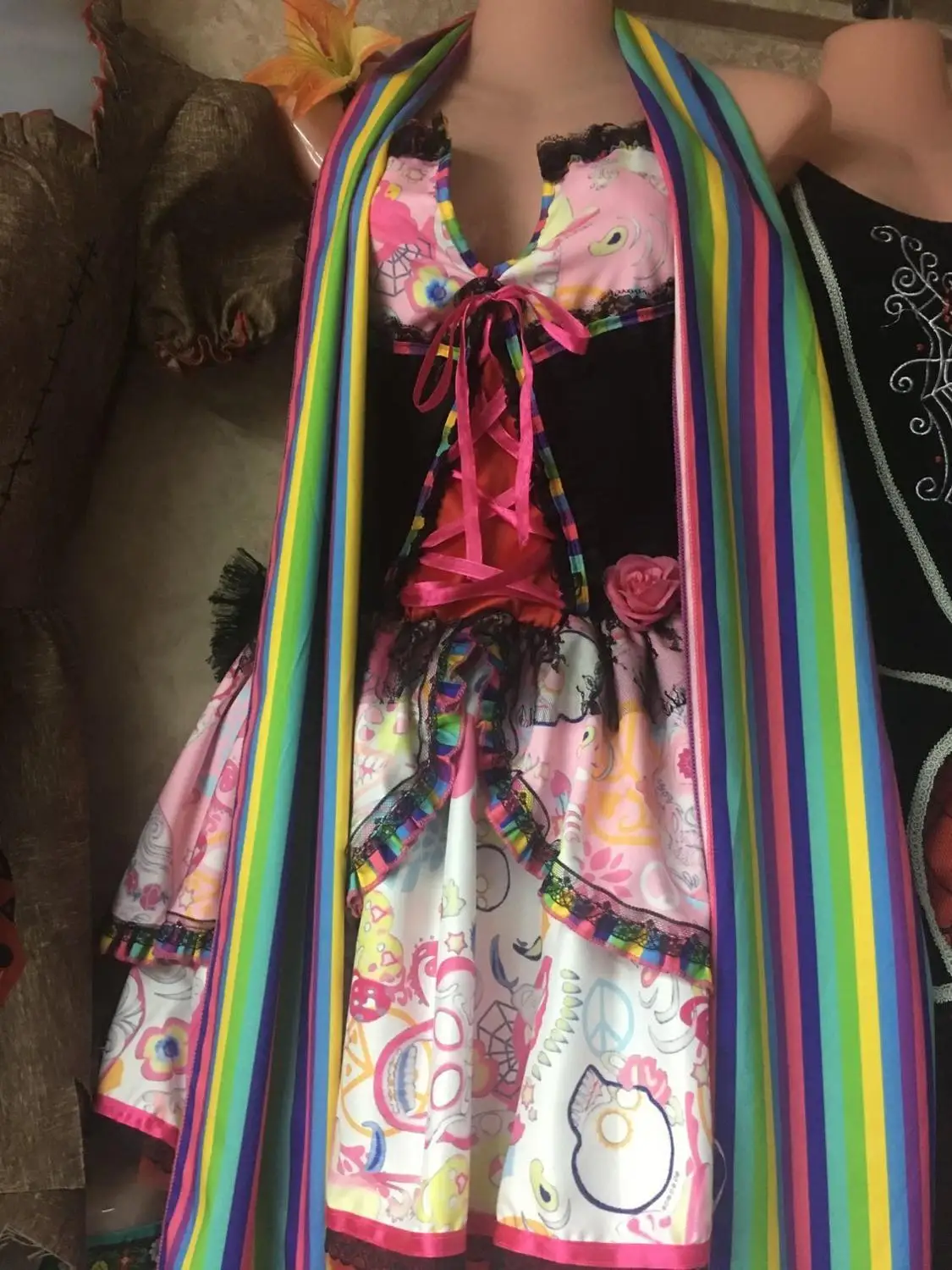 Женский костюм на день скелета мертвецов для взрослых сексуальное женское