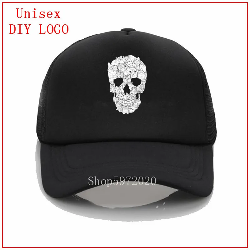 Sketchy Cat Skull criss cross шапка с отверстием для хвоста папа Кепка бейсбольная кепка хит