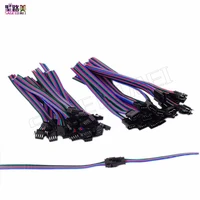2pin 3pin 4pin 5pin led wire connector malefemale jst sm plug electronic connector 15cm wire cable for led light driver cctv