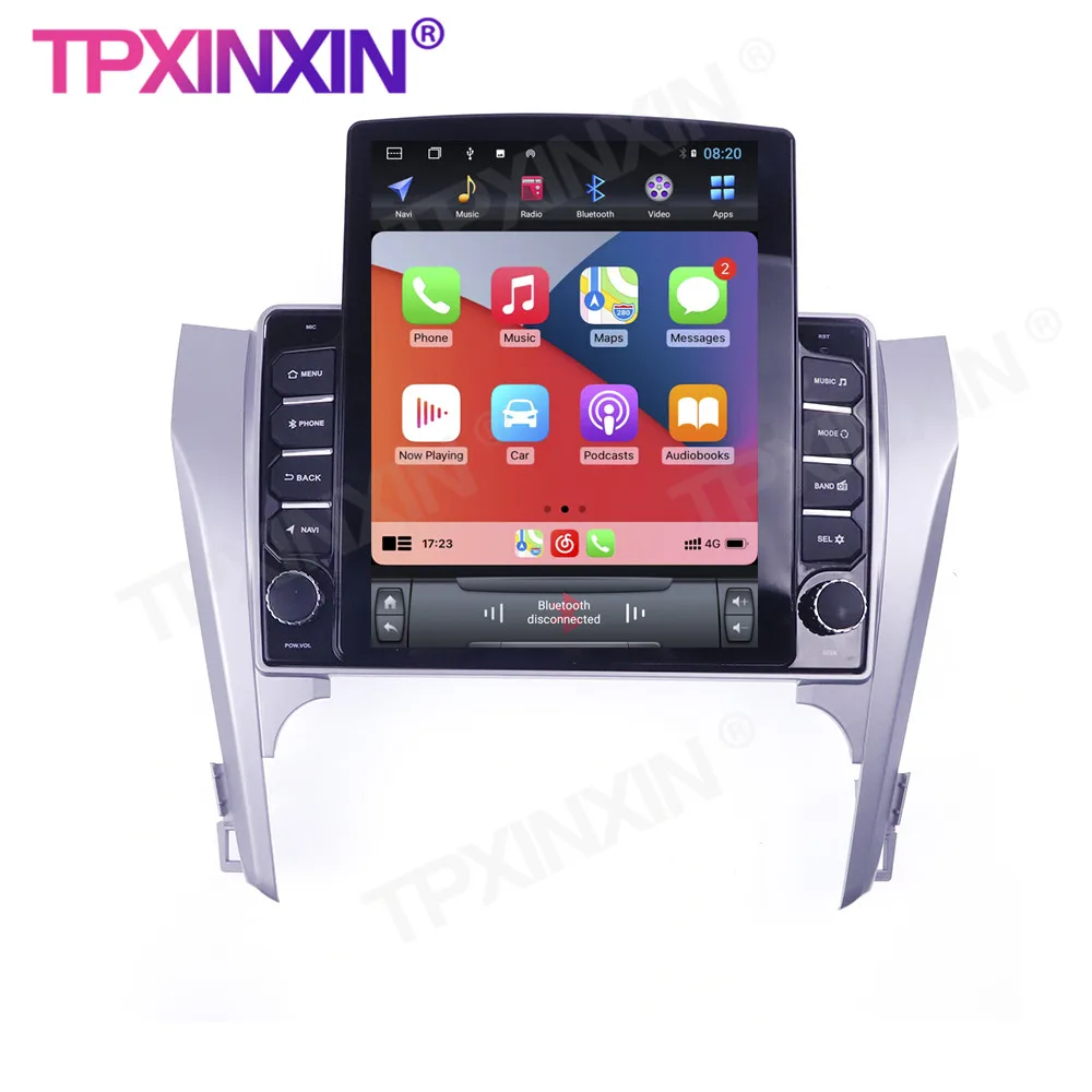 저렴한 무선 카플레이 자동차 멀티미디어 플레이어 헤드유닛 오디오 라디오 내비게이션, 토요타 캠리 2012-2015 4G 안드로이드 10.0 GPS