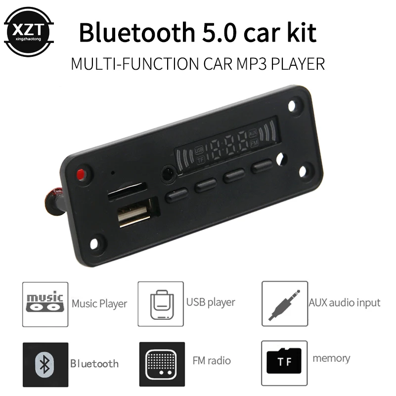 Автомобильный MP3 плеер WMA USB/SD/FM/AUX с поддержкой Bluetooth 5 0 В 12 В|MP3-плееры| |