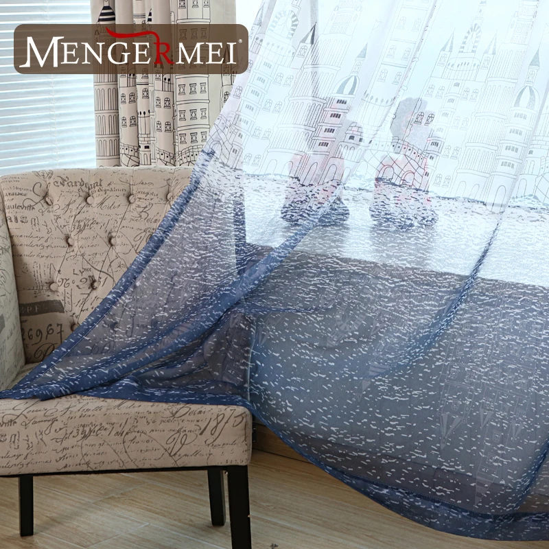 MENGERMEI Gradient Curtains Brown Blackout Curtain For Living Room Window for Children Bedroom Kitchen Drapes 7 | Дом и сад