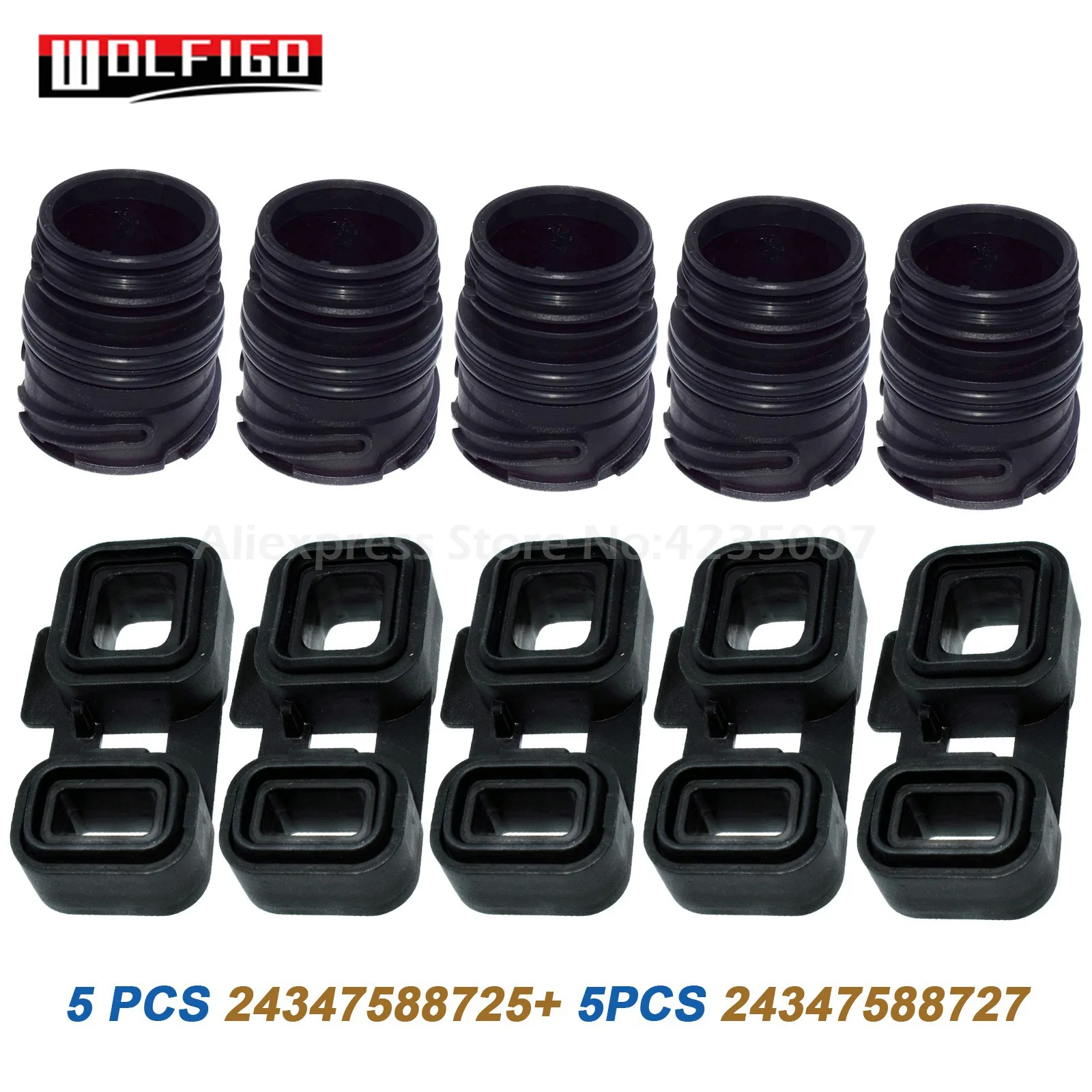 WOLFIGO Новый уплотнительный рукав коробки передач и адаптер для BMW E90 E60 E65 E53 E70 24347588727