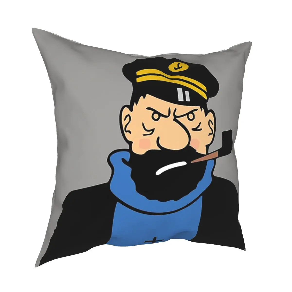 

Adventures Of Tintin Pillowcase Printed Polyester Cushion Cover Decor Captain of Haddock Pillow Case Cover Home Square 45X45cm