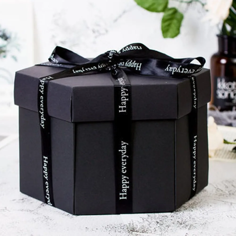 Креативный фотоальбом ручной работы шестигранный взрыв Подарочная коробка для