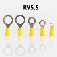 100pcs wire connector ring insulated terminal insulation terminal rv3 5 3 rv3 5 4 rv3 5 5 wire cable connector wire terminal