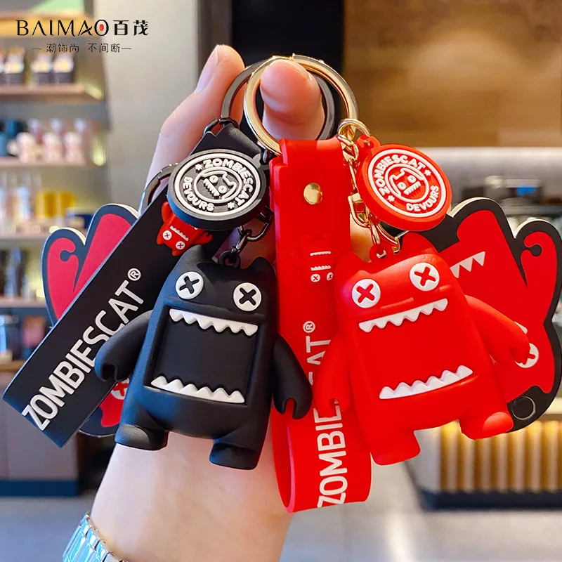 2020 новый милый мультяшный Кот Зомби ПВХ кукла брелок для женщин Очаровательная