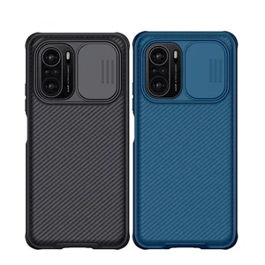 hsyk for poco f3 case nillkin slide protect lens camera protection case for xiaomi pocophone x3 nfcx3 pro f3 cover free global shipping