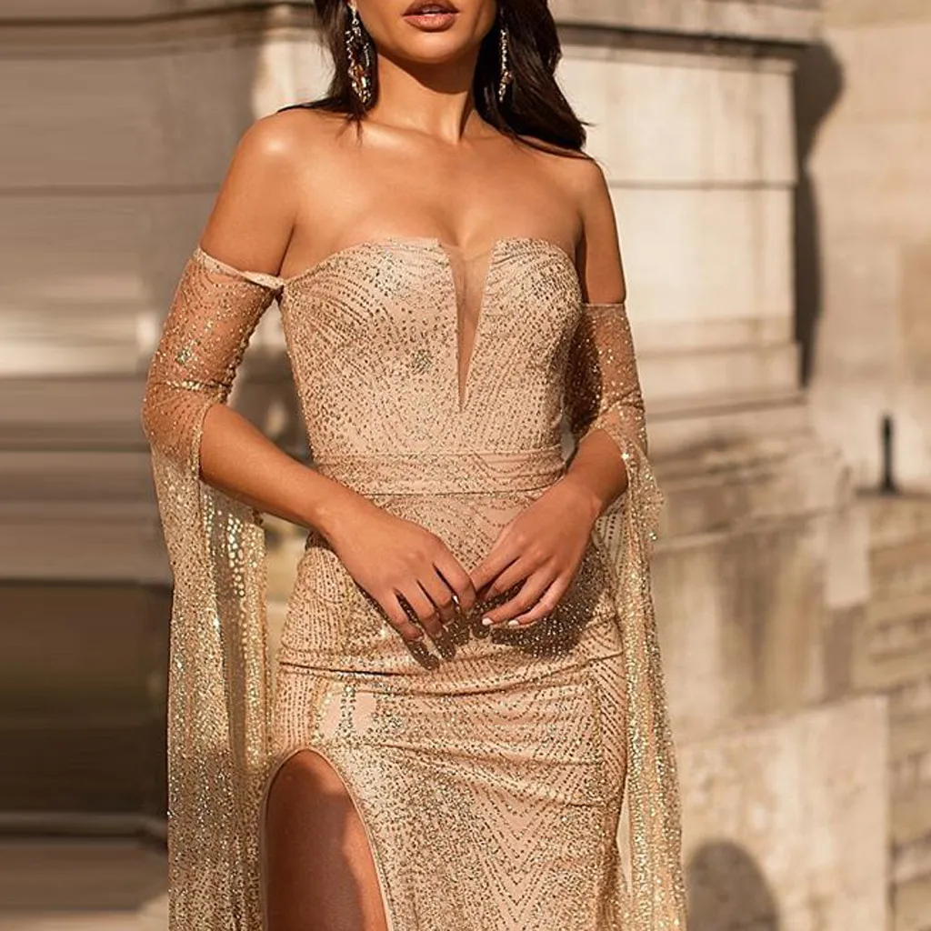 Новые кружевные цветочные платья-Макси модное сексуальное элегантное женское