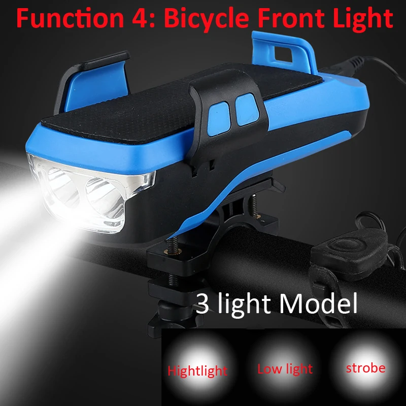 

Bicycle Phone Holder Power Bank Solar Charger Bike Light Horn Bell Phone Bracket for iPhone X Phone Stand MTB Cycling Bike Mount
