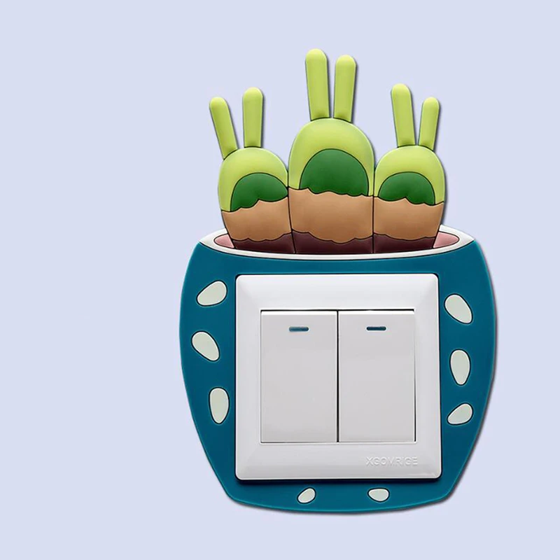 Мультяшный стерео светящийся Переключатель стикер для дома гостиной спальни