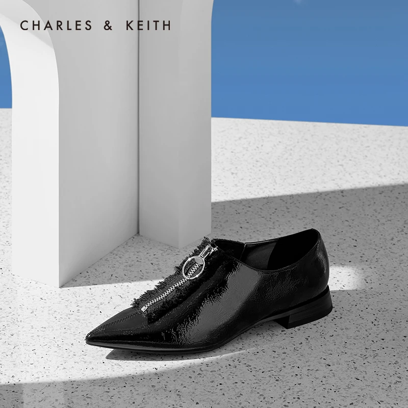CHARLES＆KEITH Новинка на Лето2020CK1 70900137Женские туфли с кисточкой Острый Носок низком