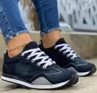 Женские Дышащие джинсовые кроссовки, повседневная обувь на платформе, Вулканизированная подошва, 2021