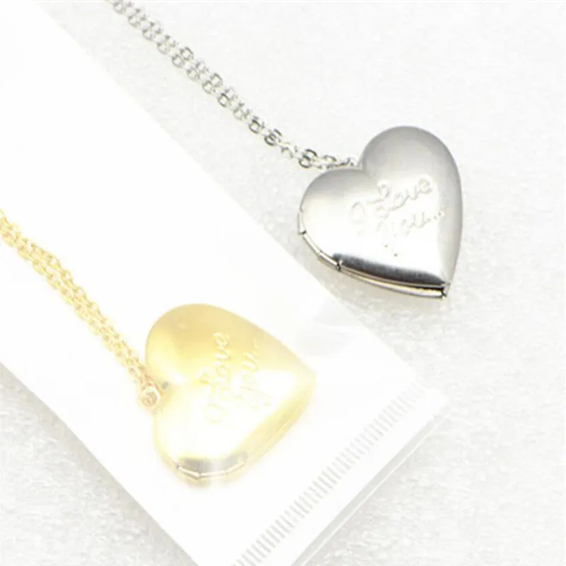 5 шт./лот подвеска медальон I Love You Heart для женщин и мужчин открытая фоторамка