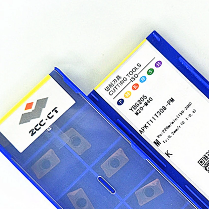 

ZCC.CT APKT11T308-PM YBD152/APKT11T308-PM YBG205/APKT160408-PM YBD152/APKT160408-PM YBM253 карбидные вставки с ЧПУ 10 шт./кор.