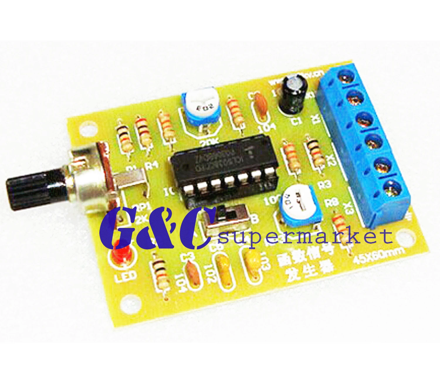 ICL8038 монолитный генератор сигналов Модуль DIY Набор синусоидальный квадратный