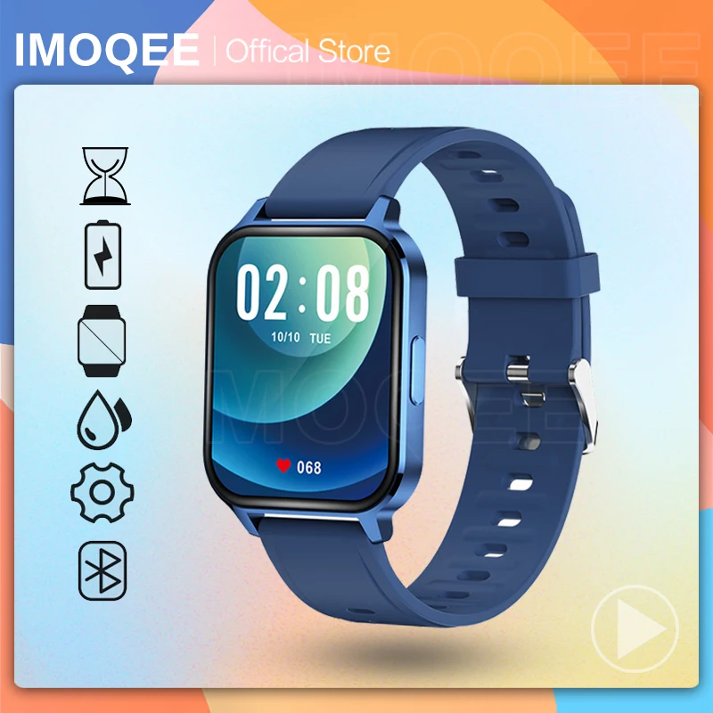 

Смарт-часы q18 унисекс, 2021 дюйма, с сенсорным экраном, для измерения кровяного давления, Xiaomi x22