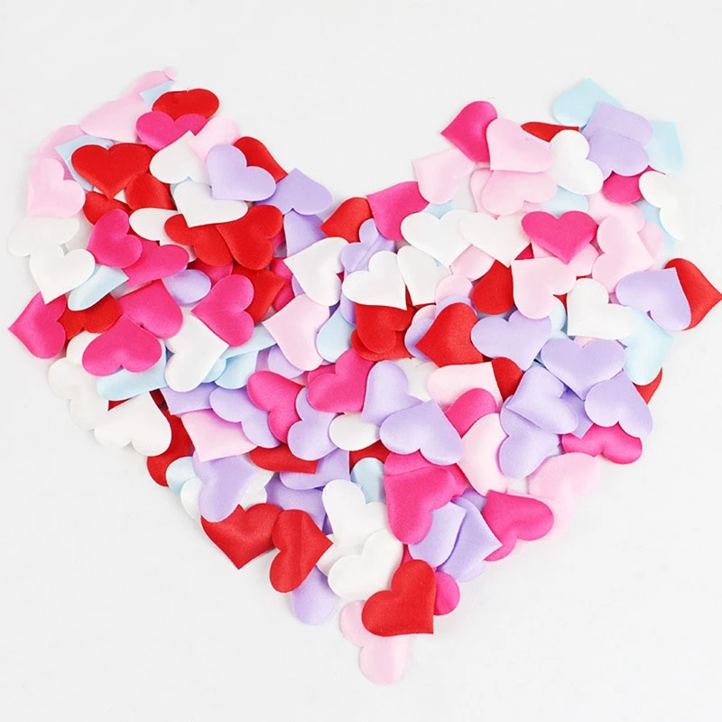 

100pcs 3.5cm Love Heart Shaped Sponge Petal For Wedding Decorative Handmade DIY Petals Birthday Table Wedding Party Supplies