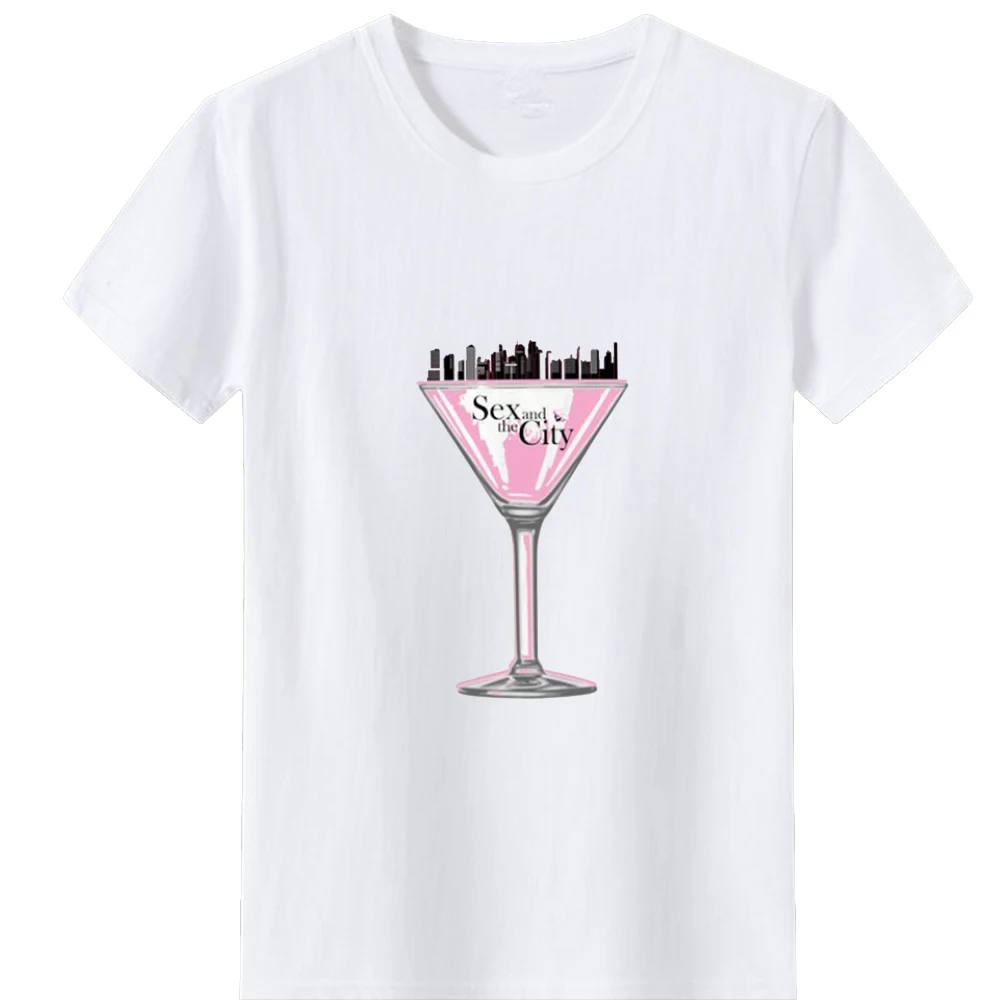 Sex and The City T Shirt Women Clothes Urban on The Goblet Women T-shirt Casual Summer Streetwear Tshirts Women Loose Tees Top