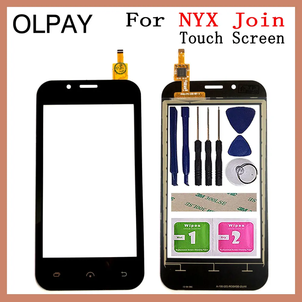 Mobile Phone Touch Screen 4.0&quot inch For NYX Join Sensor Digitizer Front Glass Repair Tools 3M Glue | Мобильные телефоны и